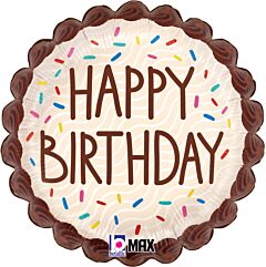 18" Birthday Chocolate Sprinkles