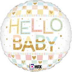 9" Pastel Hello Baby