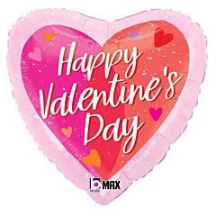 18" Valentine Two-Tone Playful Hearts