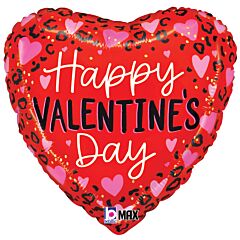18" Valentine Cheetah Hearts