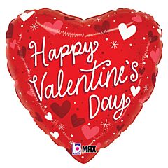 18" Valentine Striped Hearts