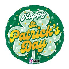 18" St Pats Checkered Shamrocks