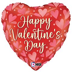 18" Satin Valentine Ornate Hearts