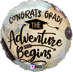 18" Congrats Grad Adventure Begins