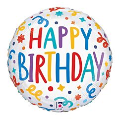 18" Birthday Playful Streamers