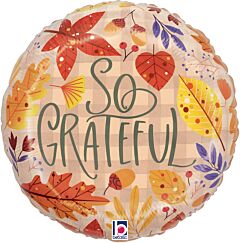 18" So Grateful Fall Leaves
