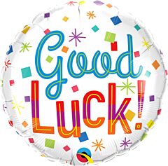 18" Good Luck Colorful Confetti