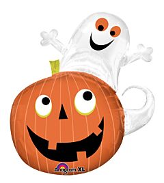 31" Ghost on Pumpkin