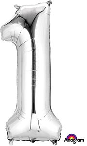 34" Anagram Number 1 Silver