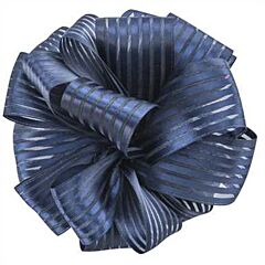 Amalina Satin Stripe No9 - Navy