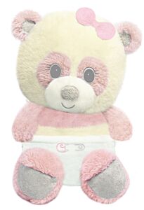 7" Sitting Pink Panda Bear