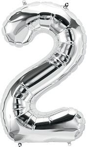 34" Number 2 - Silver