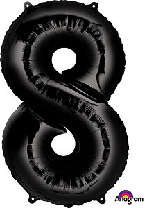 34" Anagram Number 8 Black