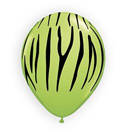 5" Qualatex Fashion Lime Zebra Latex