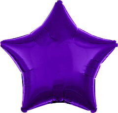 19" Metallic Purple Star