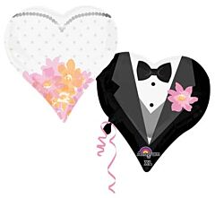 30" Wedding Couple Hearts