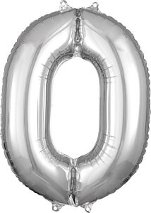 26" Number 0 Silver