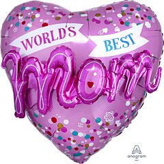36" Worlds Best Mom Multi-Balloon