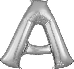 34" Anagram Letter A Silver