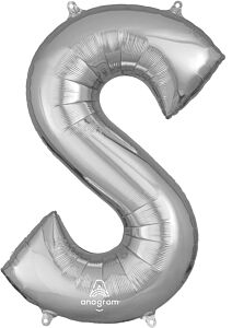 35" Anagram Letter S Silver