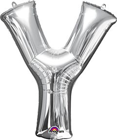 34" Anagram Letter Y Silver