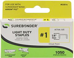 Light Duty Staples 1/4" Length 1050ct