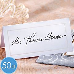 White Pearl Placecard - 50Ct