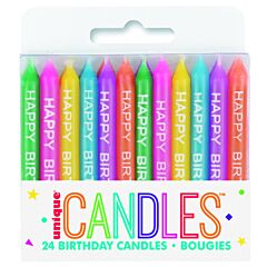 Birthday Script Candles