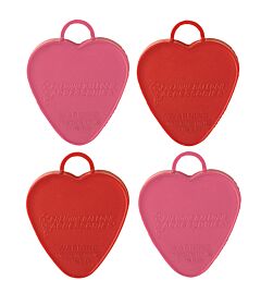 90 Gram Heart Weight - Red and Pink