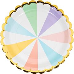 Pastel Celebrations - 9" Paper Plate 8ct