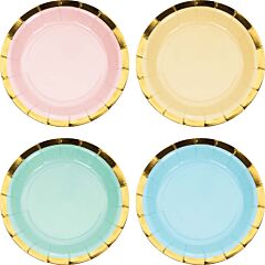 Pastel - 7" Lunch Paper Plate 8ct