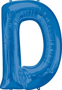 33" Anagram Letter D Blue