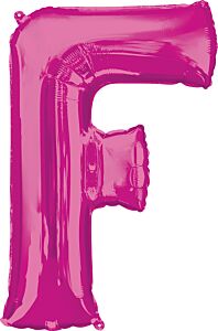 32" Anagram Letter F Pink