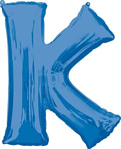 33" Anagram Letter K Blue