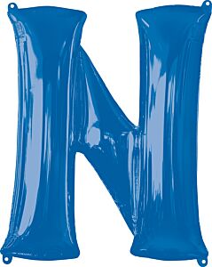 32" Anagram Letter N Blue