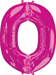 33" Anagram Letter O Pink