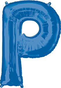 32" Anagram Letter P Blue