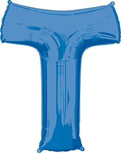 32" Anagram Letter T Blue