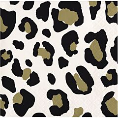 Leopard Bev Napkin 16ct
