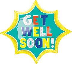 35" Get Well Soon Burst