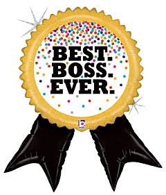 34" Best Boss Ribbon Holographic