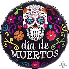 17" Colorful Dia De Muertos