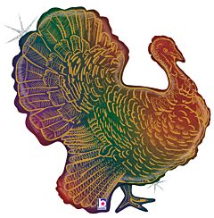 31" Glitter Turkey Holographic