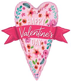 29" Valentine Banner Heart