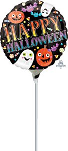 4" Pumpkins Ghosts Bats