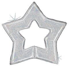48" Silver Star Holographic