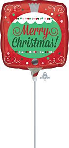 9" Merry Christmas Ornament