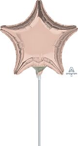 9" Rose Gold Star Flat