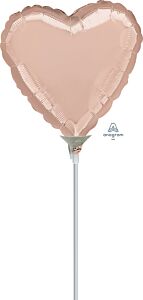 9" Rose Gold Heart