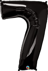 34" Qualatex Number 7 Black